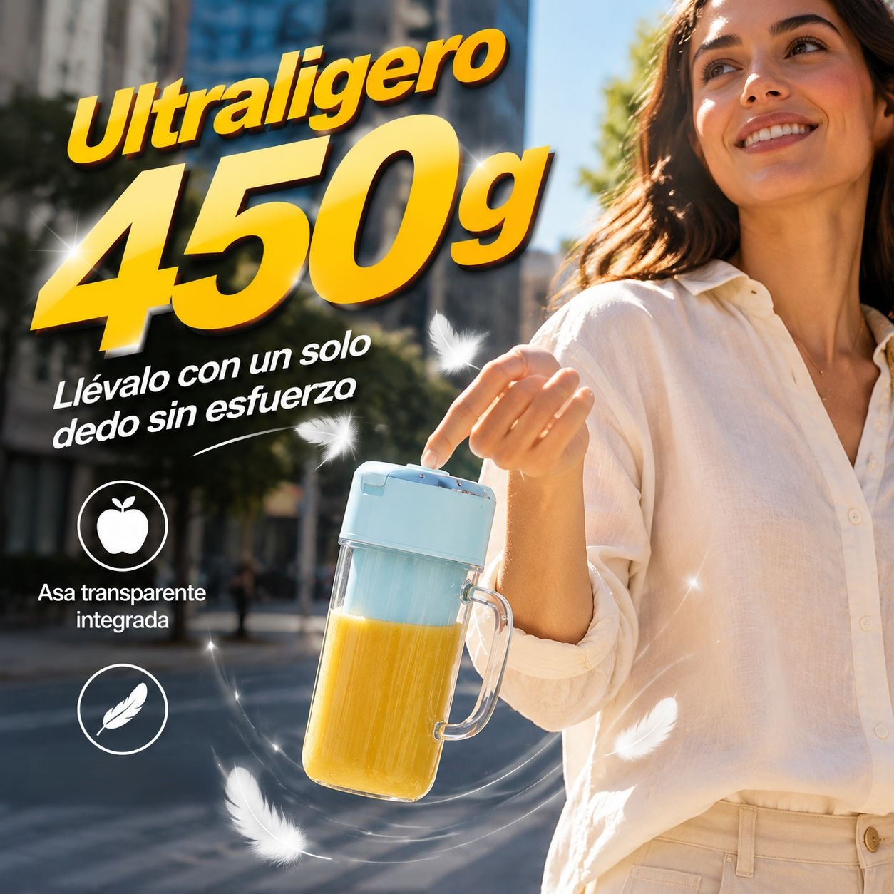 Nueva mini batidora portátil de jugos tamaño pequeño