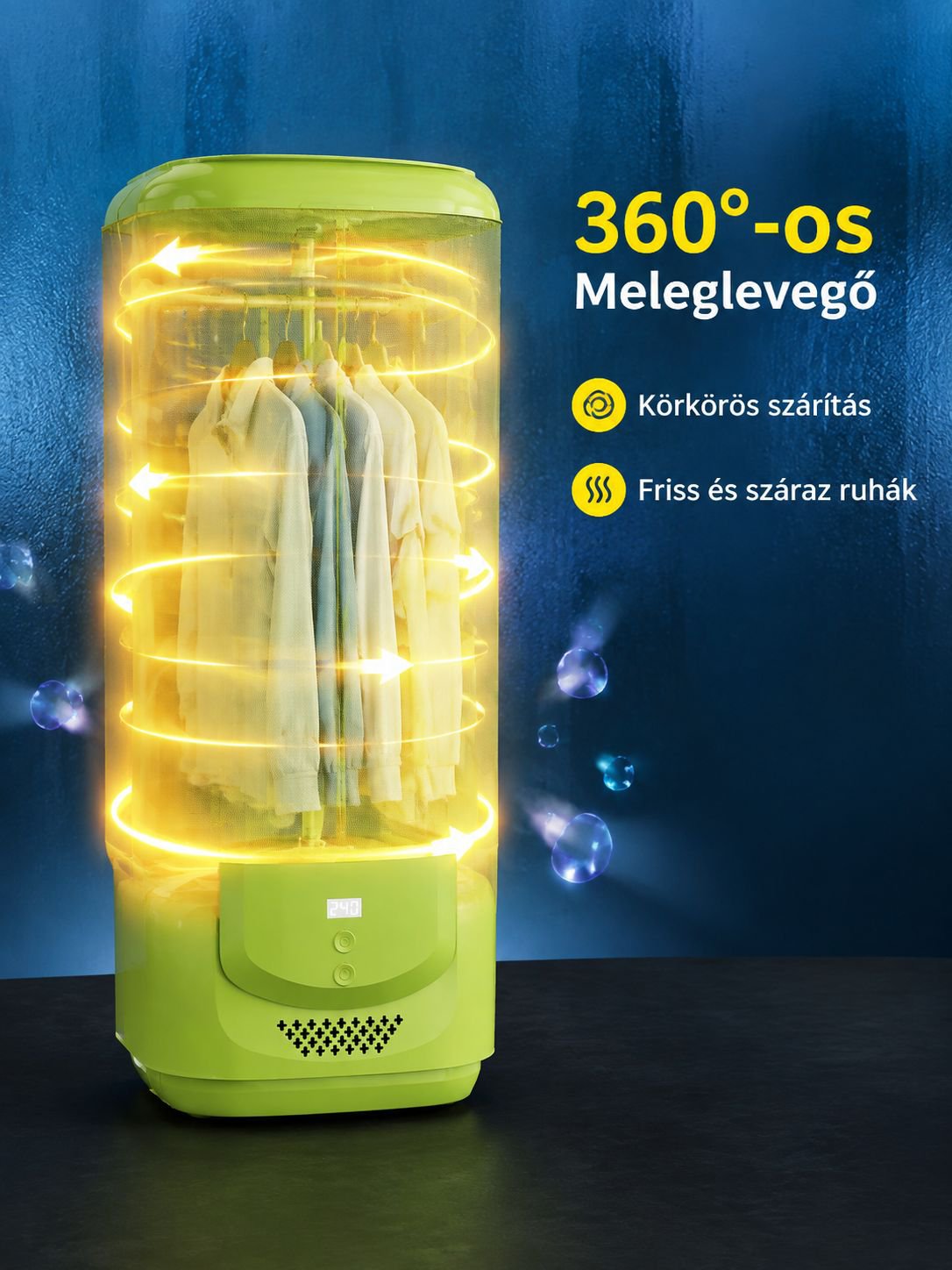 Hordozható mini ruhaszárító, összecsukható