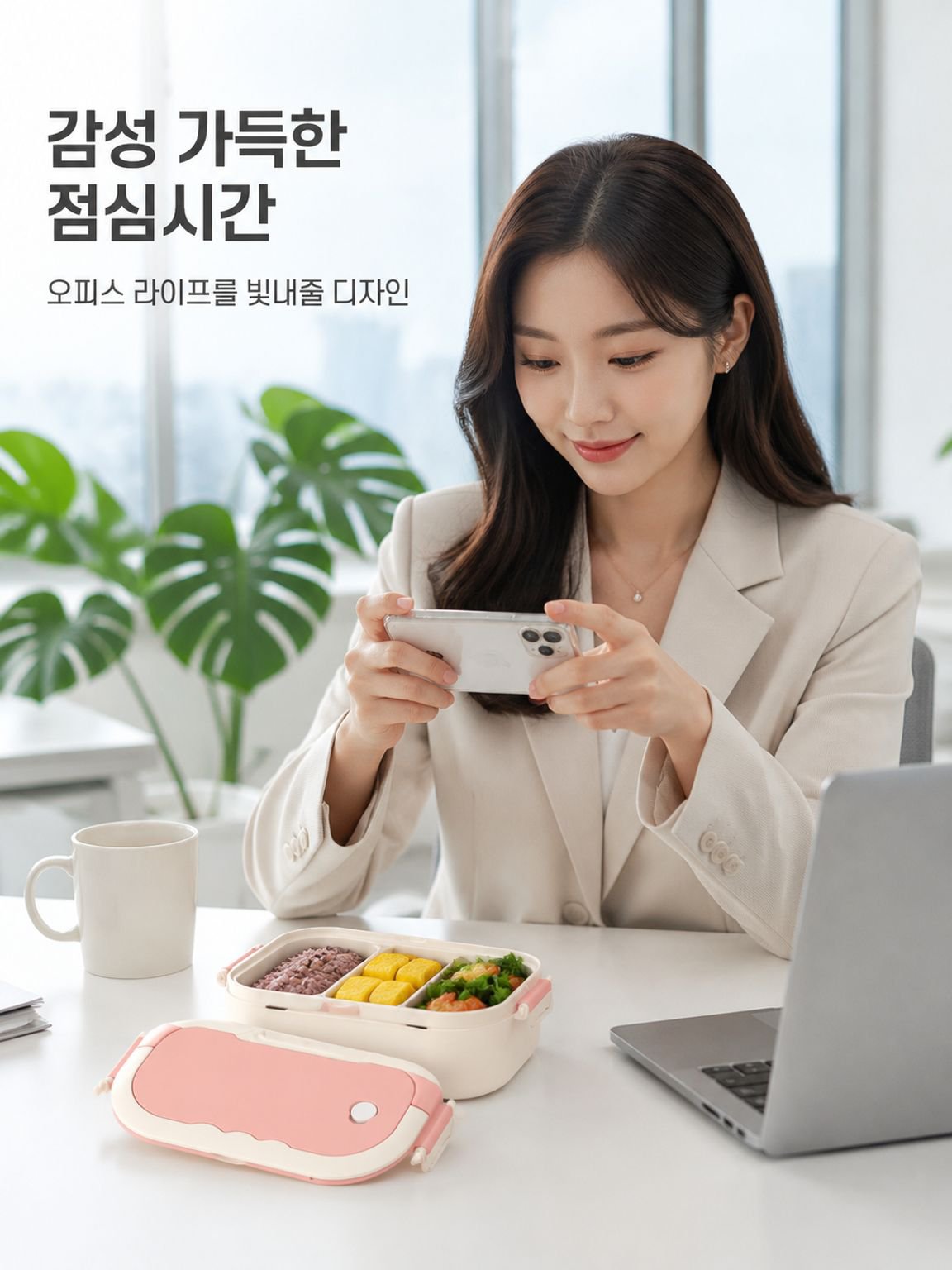 대용량 스플릿 스테인리스 도시락 상자