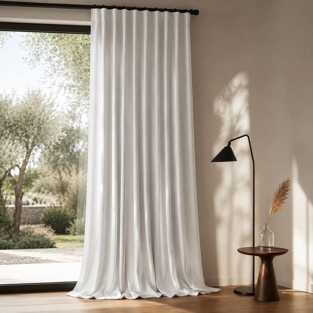 Cortina de terciopelo de estilo lujo ligero