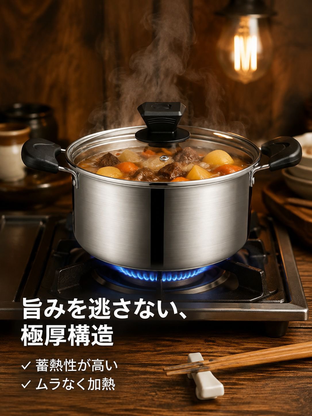 極厚ノンスティック炒め鍋