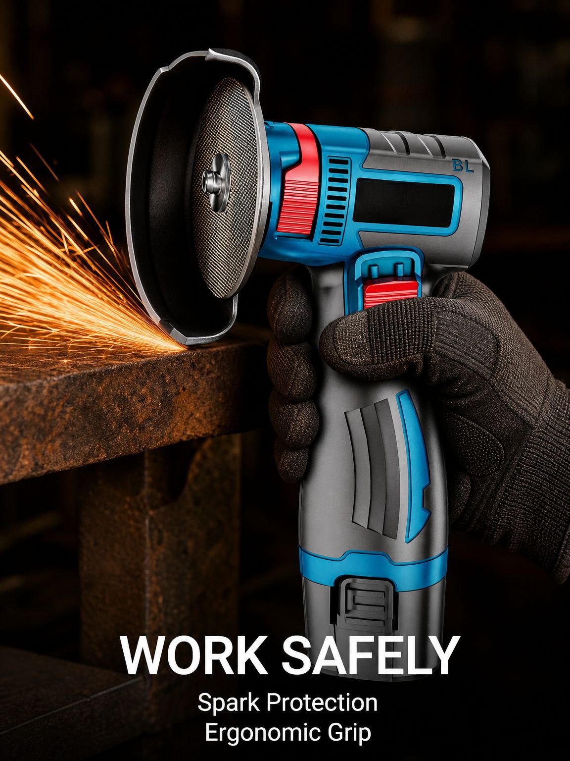 Lithium Battery Rechargeable Handheld Mini Angle Grinder