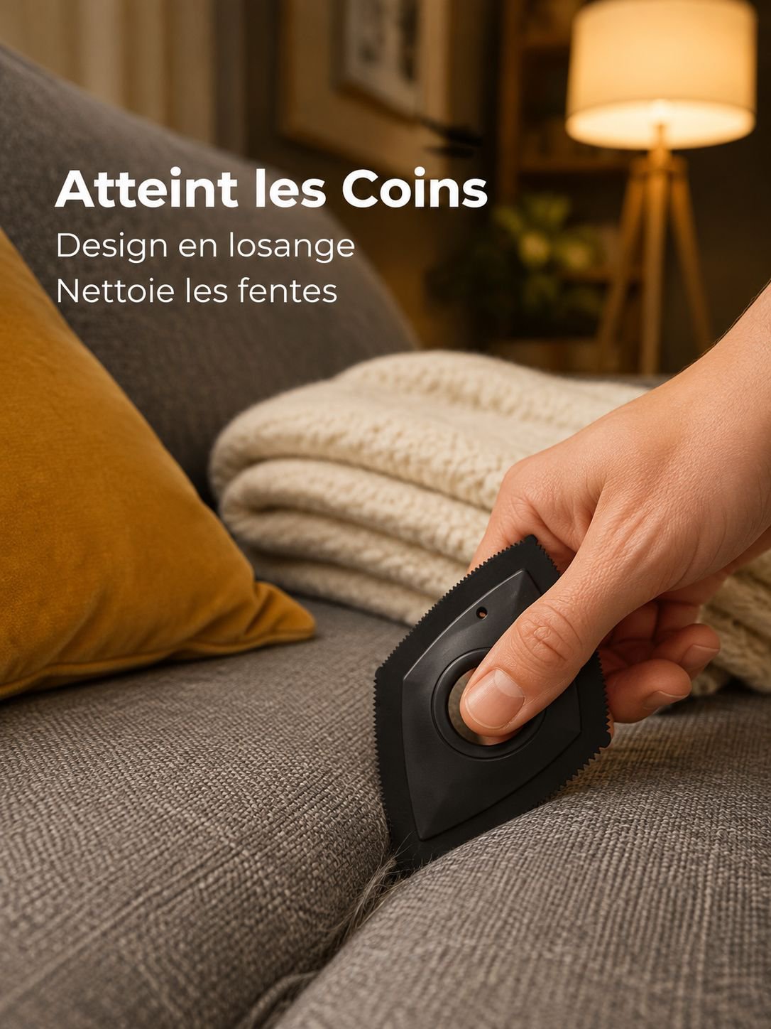 Outil multifonctionnel lavable pour enlever les poils d'animaux
