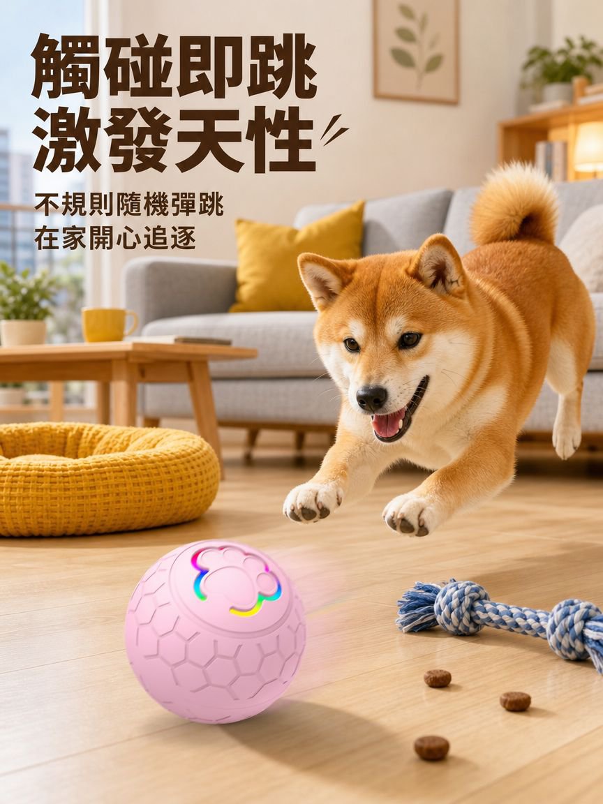 智能電動狗狗玩具球