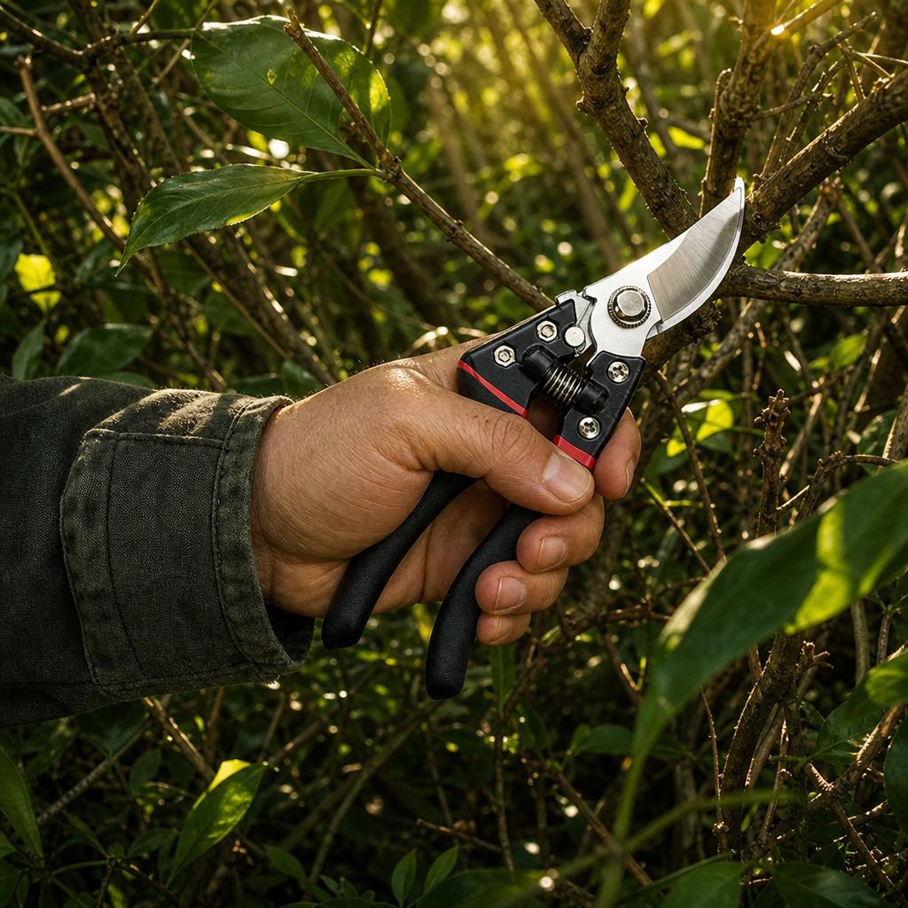 Thickened Stainless Steel Electric Pruning Shears for Roses