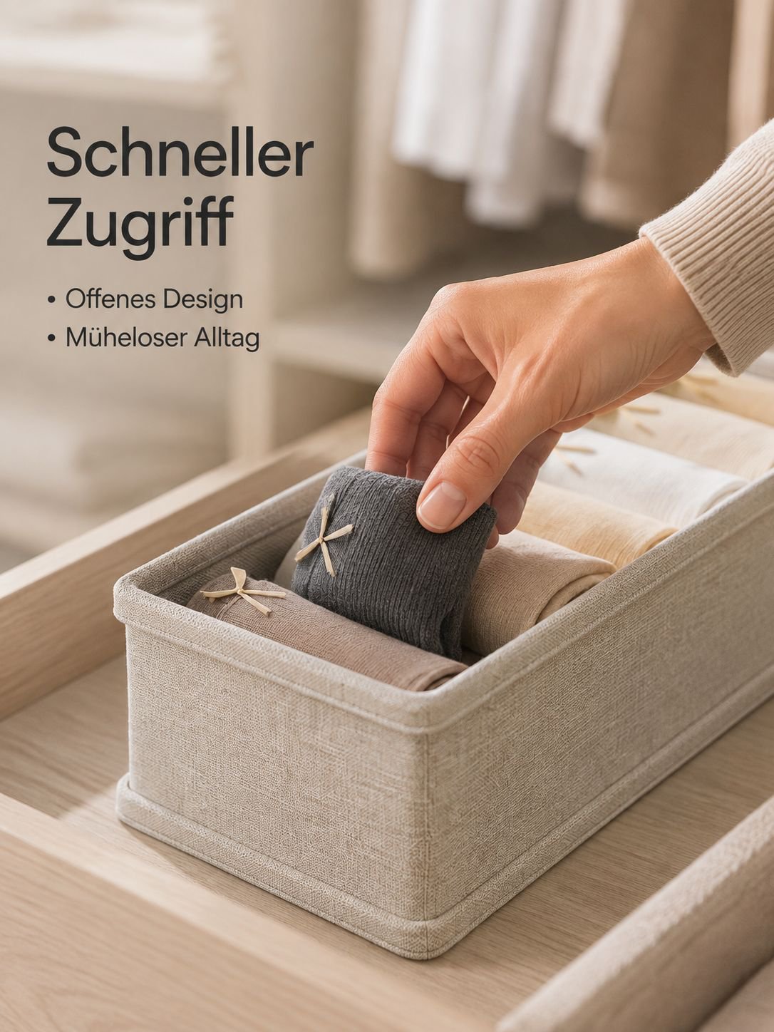 Unterwäsche und Socken Aufbewahrungsbox