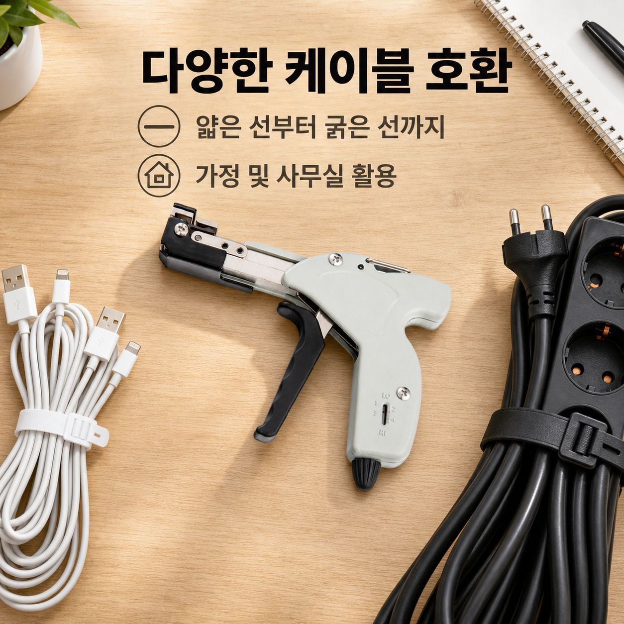 케이블 묶는 자동 조이기