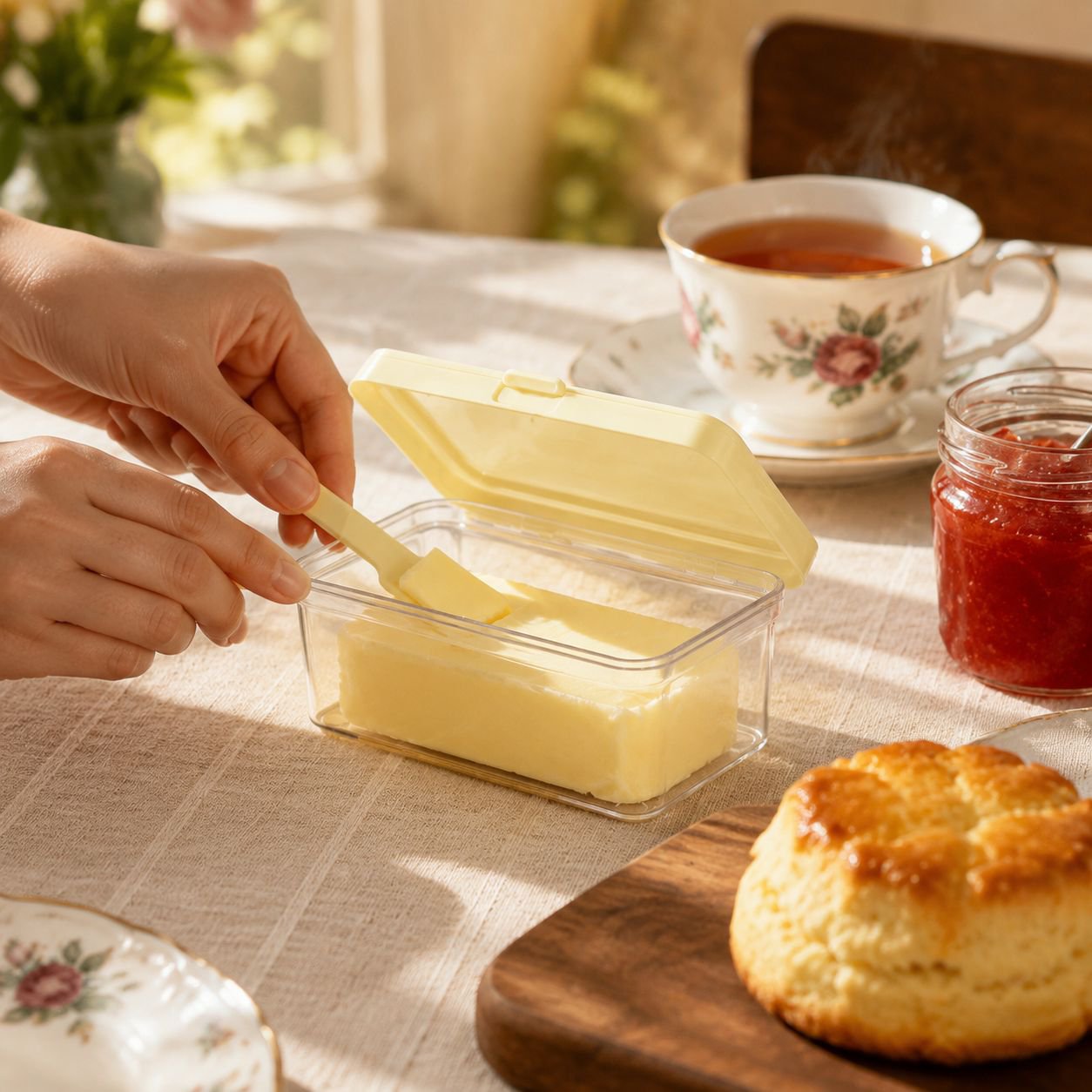 Durable food storage box for cheese