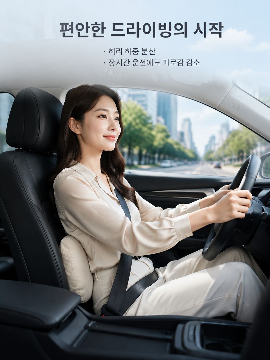 인체공학 디자인 차량용 쿠션