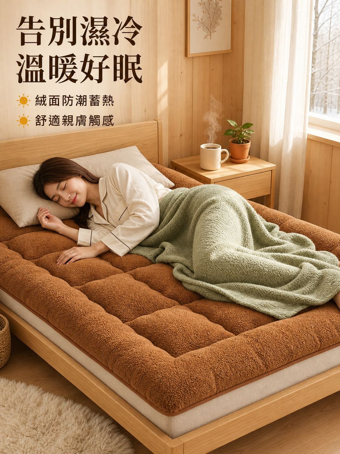 羊羔絨床墊