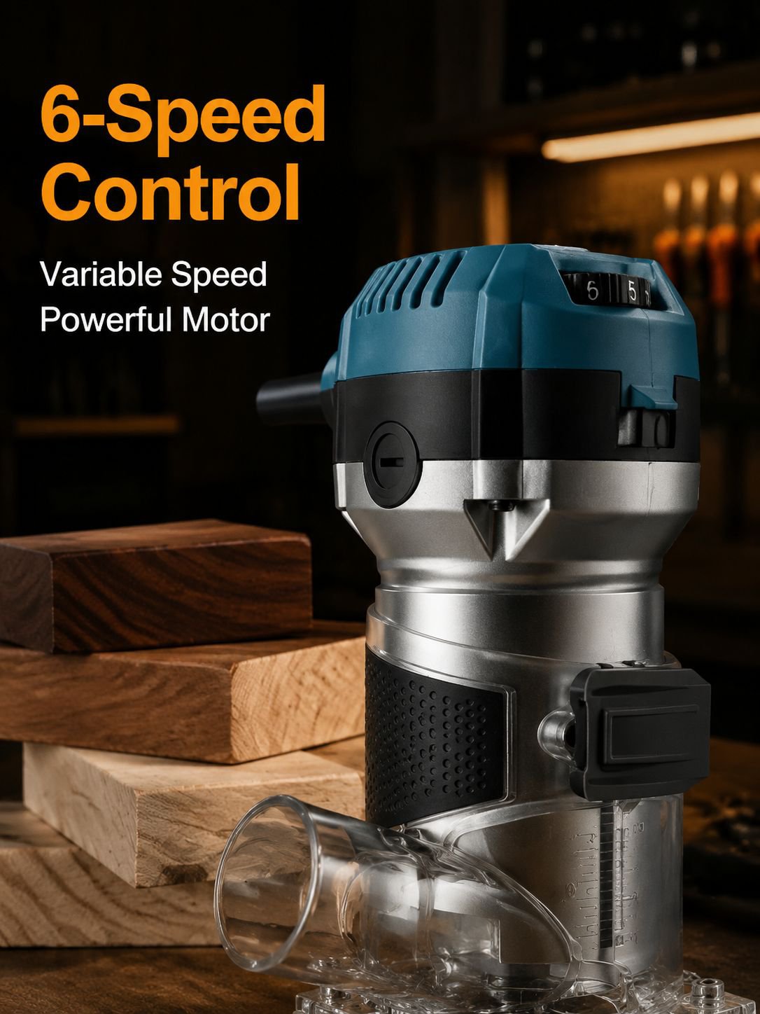 Multifunction 6-speed Woodworking Trimming Machine