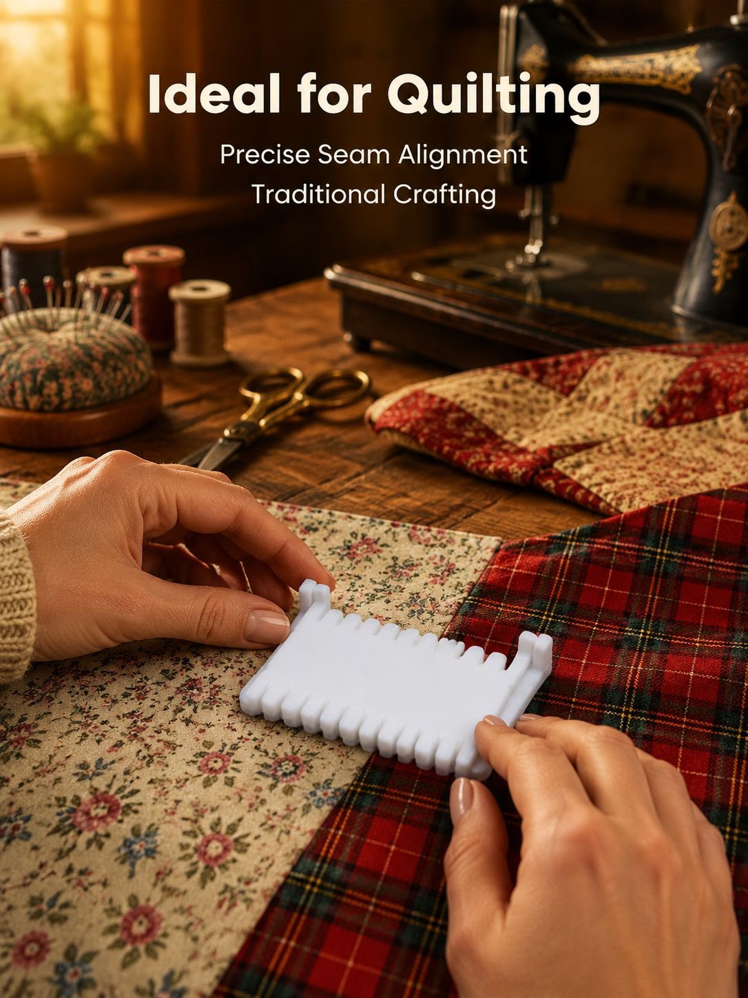 Handheld Adjustable Sewing Gauge Measuring Tool