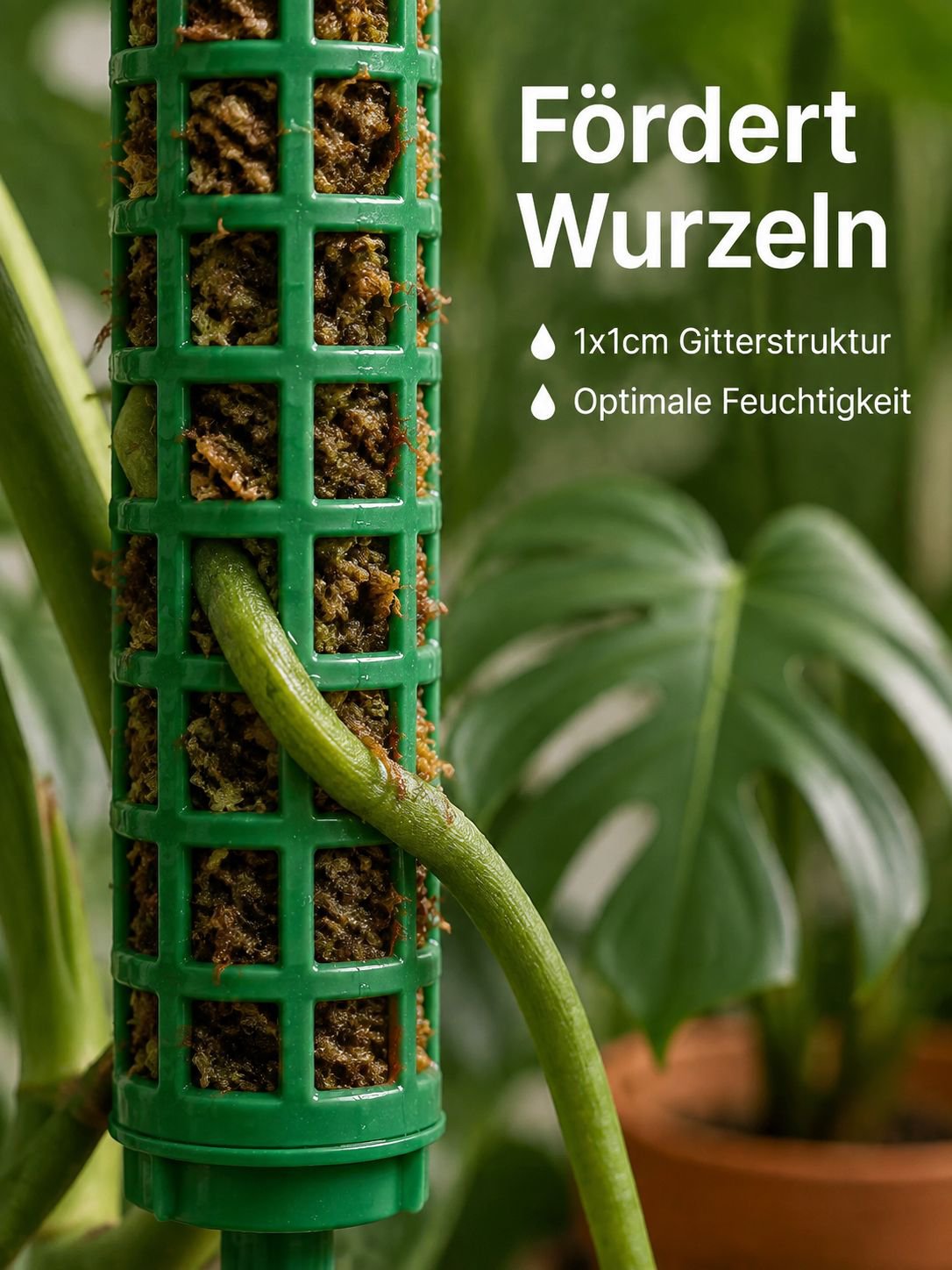 Plastik Wasser Moss Säule Moss Säule verbindbar Moss Stäbe Kokosbraun Stäbe