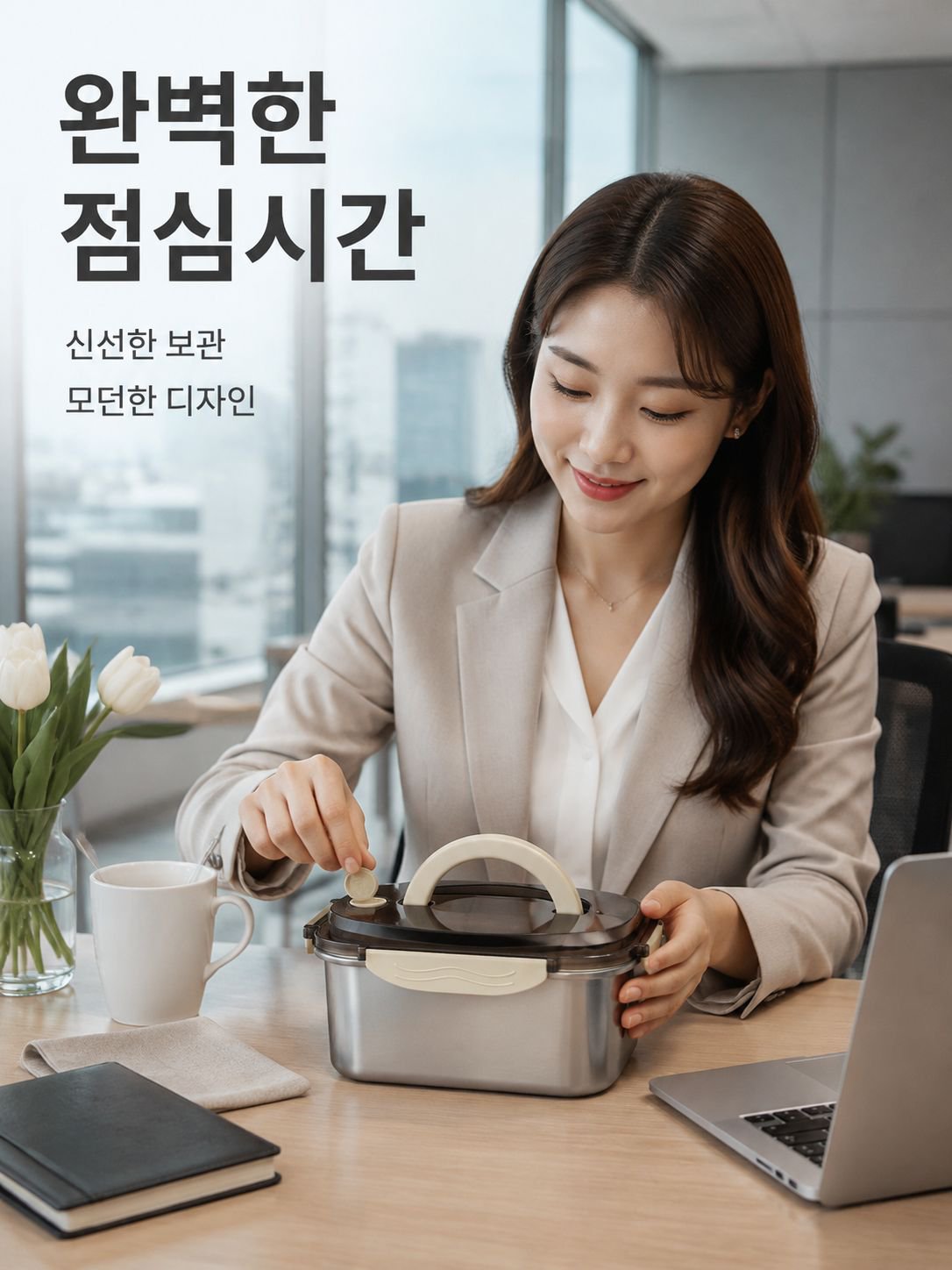 뚜껑 달린 식품 신선함 도시락