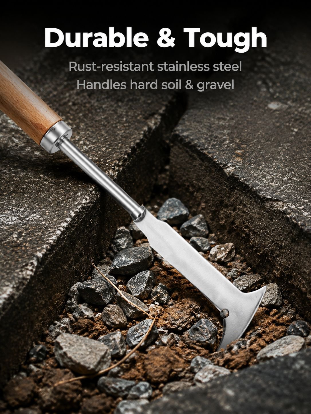 Multifunctional weed remover tool for various gardening tasks