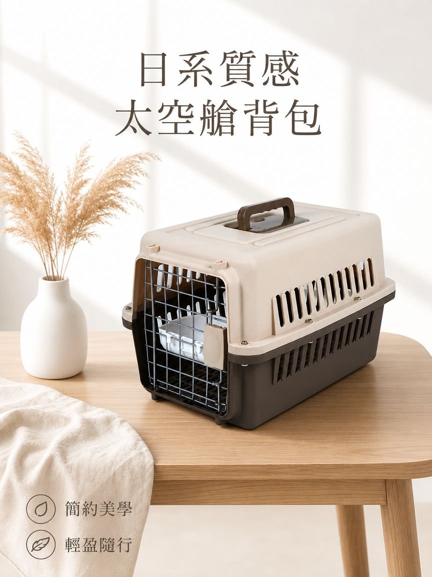 大容量貓狗運輸箱