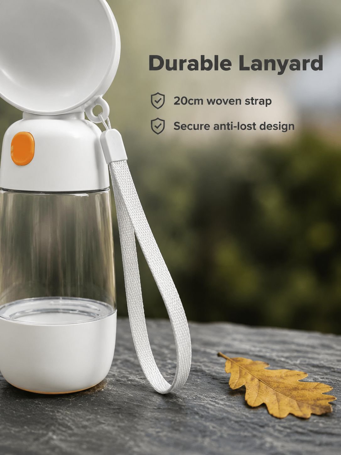 Compact pet water cup for everyday walks