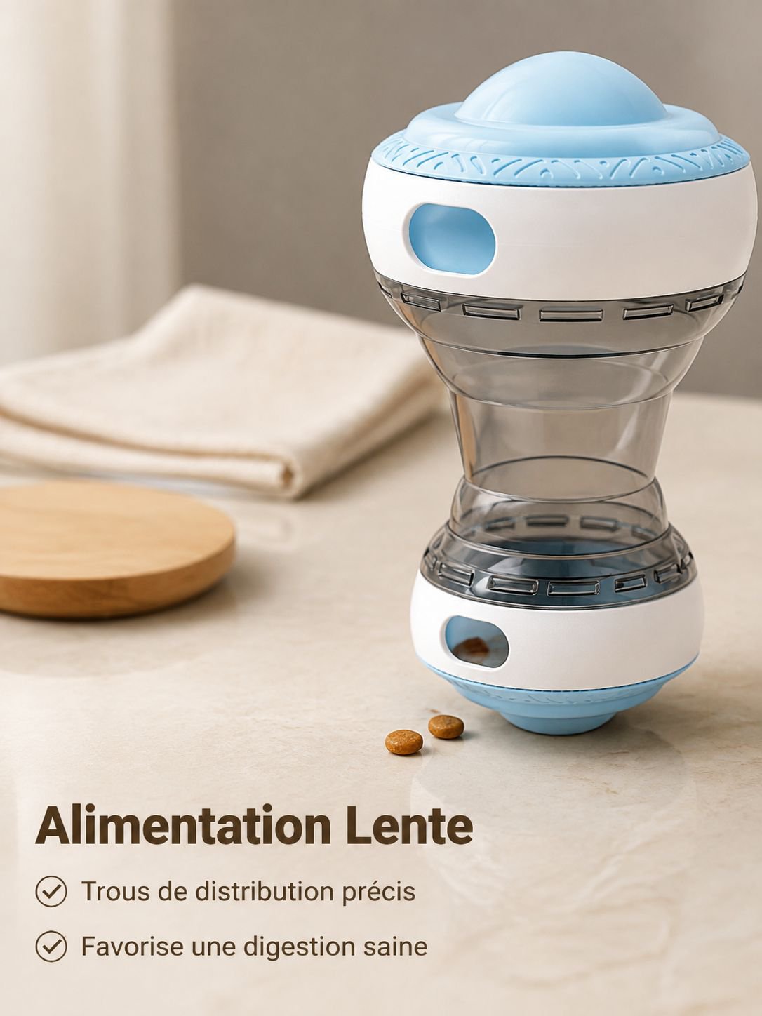 Jouet distributeur de nourriture pour chats et chiens