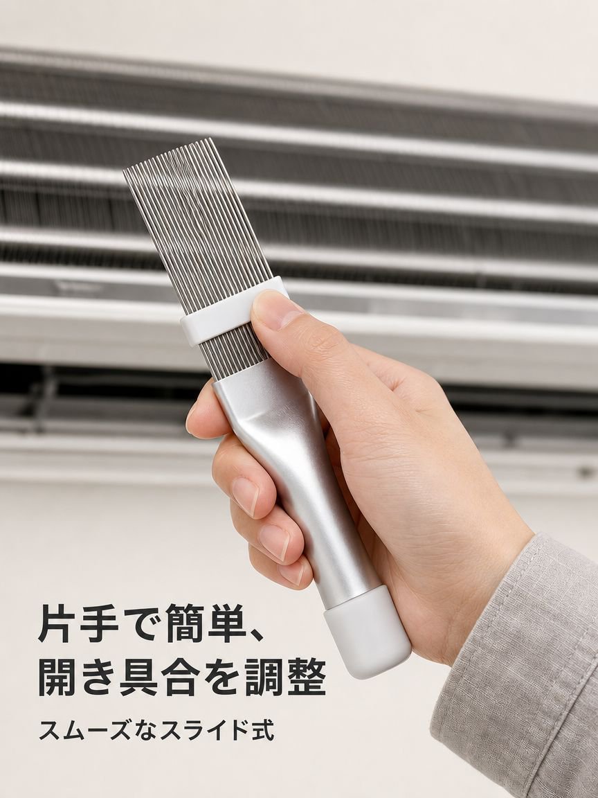 ステンレス製エアコンフィンコーム
