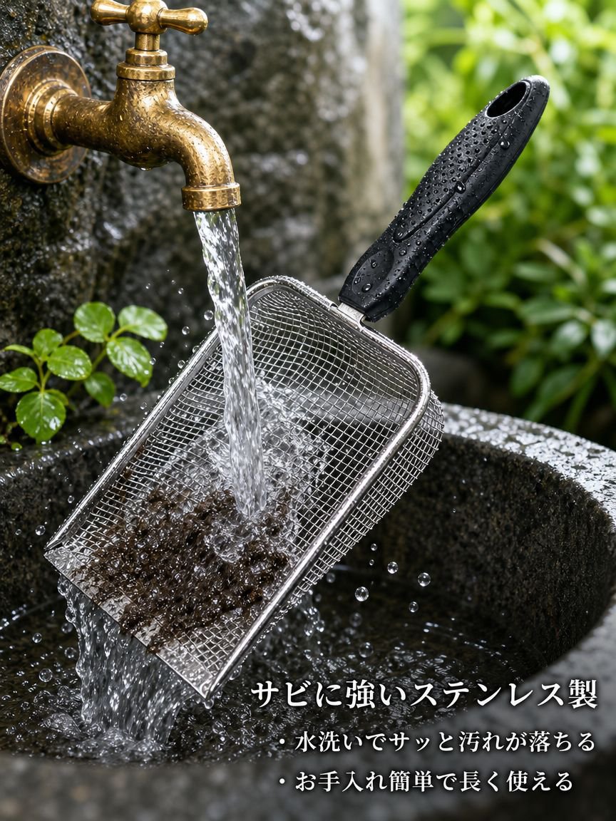 ハンドル付きガーデンふるい