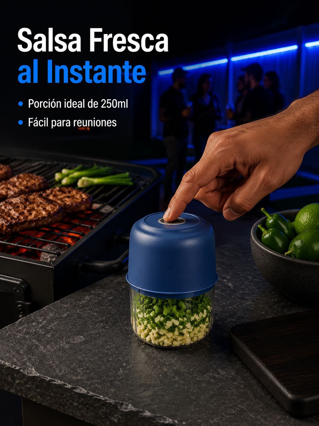 Picadora de carne eléctrica pequeña