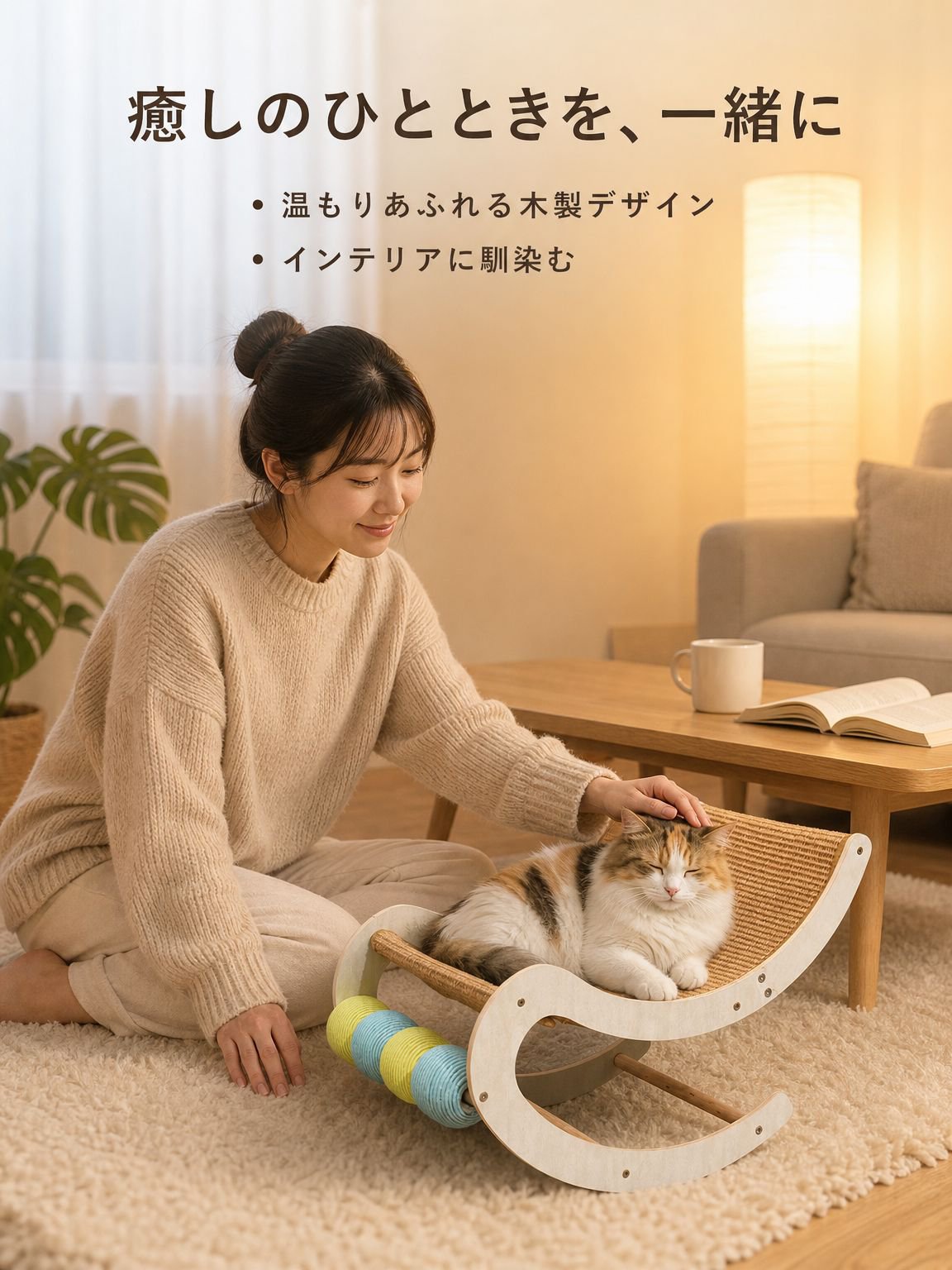猫専用のロープハンモック