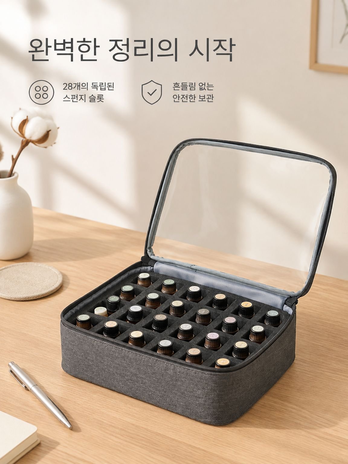 여행용 휴대용 화장품 파우치 세면 파우치