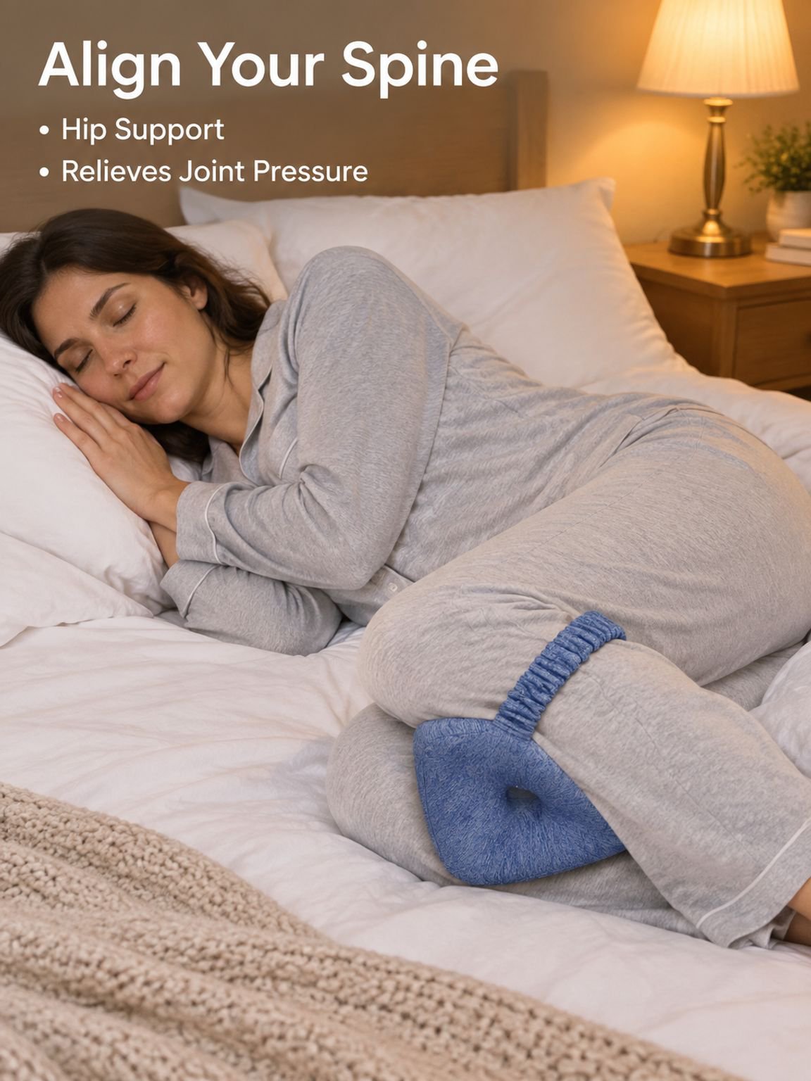 Joint pain relief correcting leg pillow