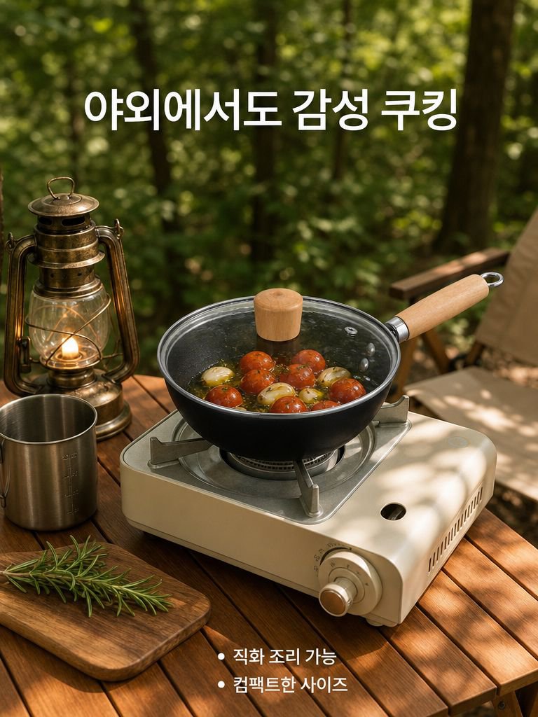 코팅되지 않은 미니 주철 냄비