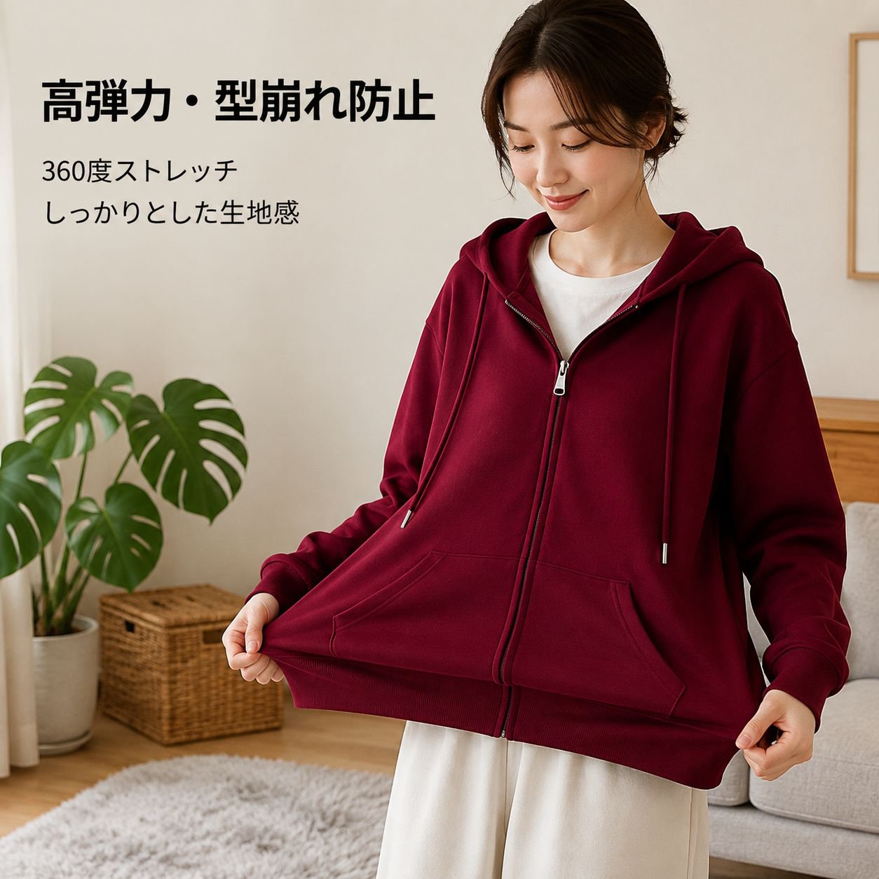 レディースパーカー カジュアルファッション