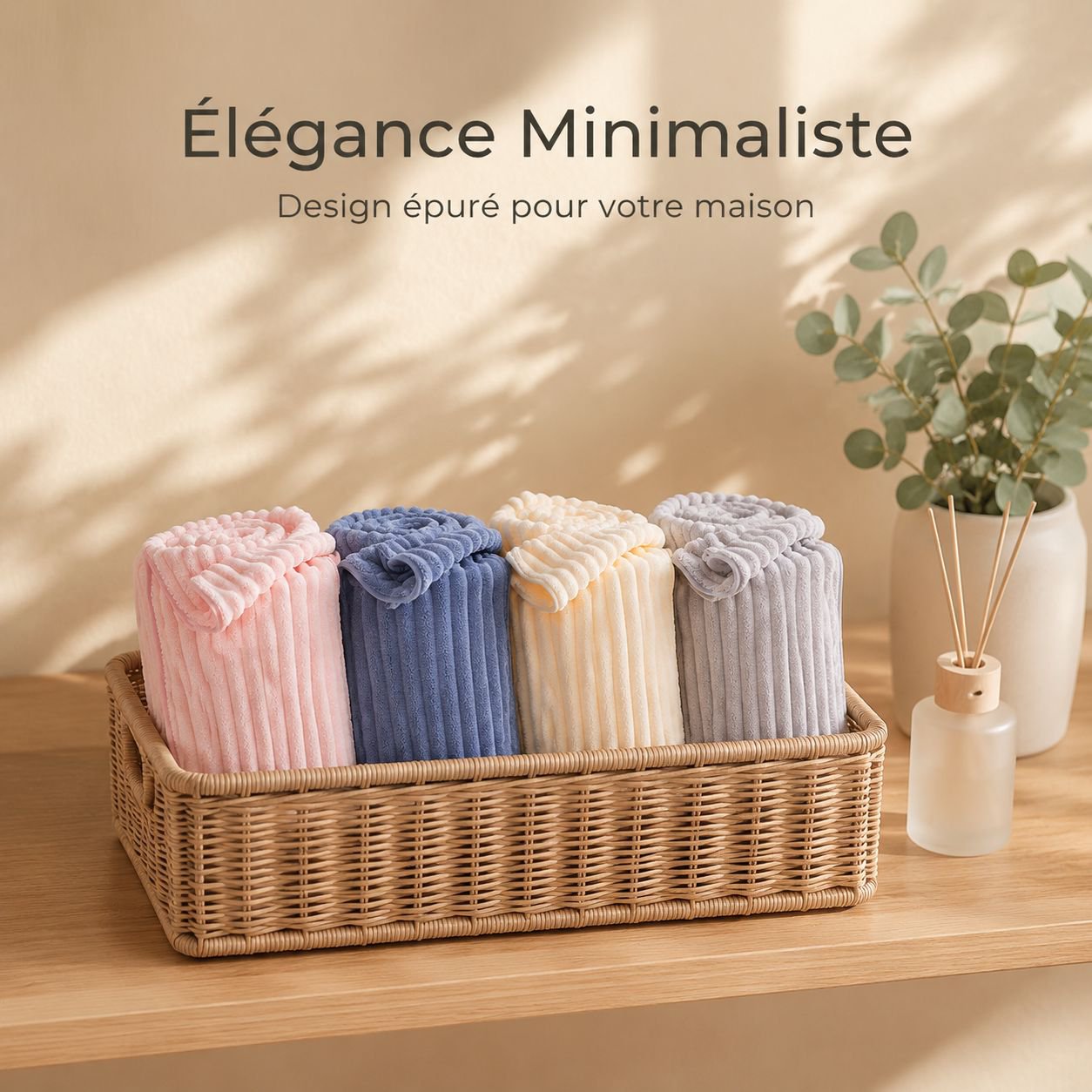 Serviette en microfibre corail à séchage rapide et absorbante
