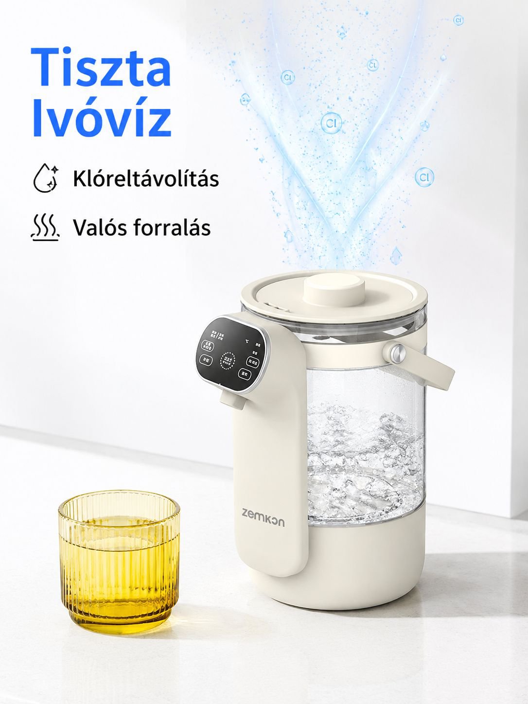 Biztonságos vízforraló automata kikapcsolási funkcióval