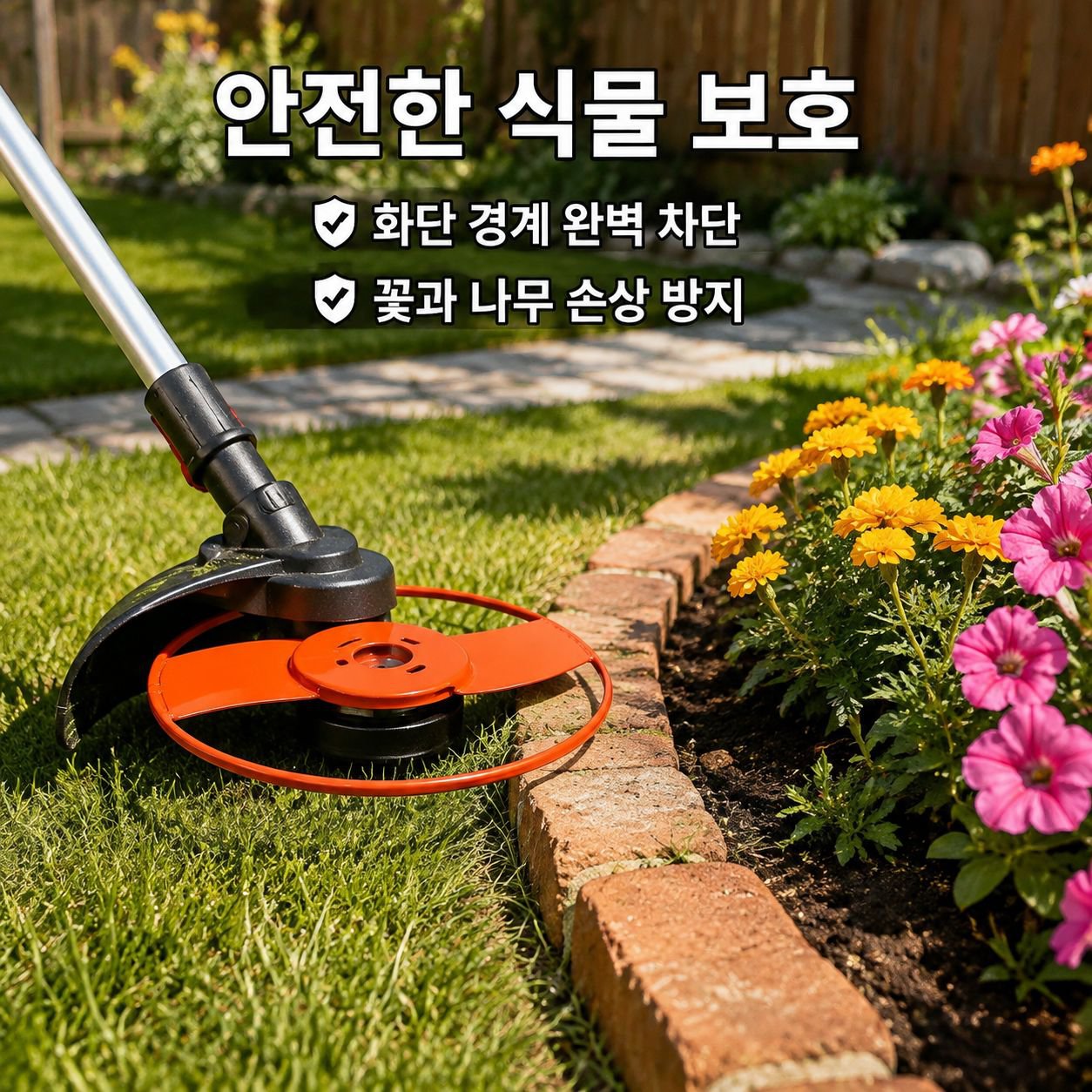 잔디 보호기 전용 예초기 칼날 보호판
