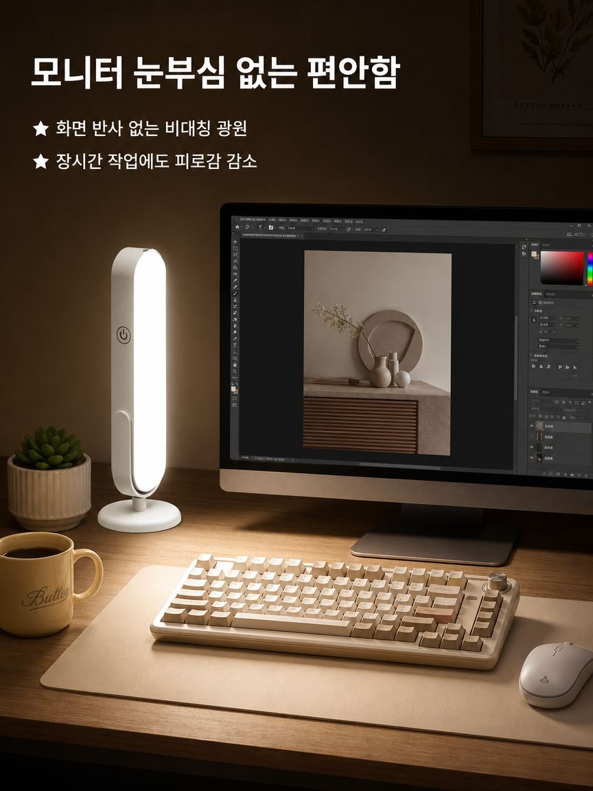 눈보호 기능이 강조된 LED 스탠드 디테일