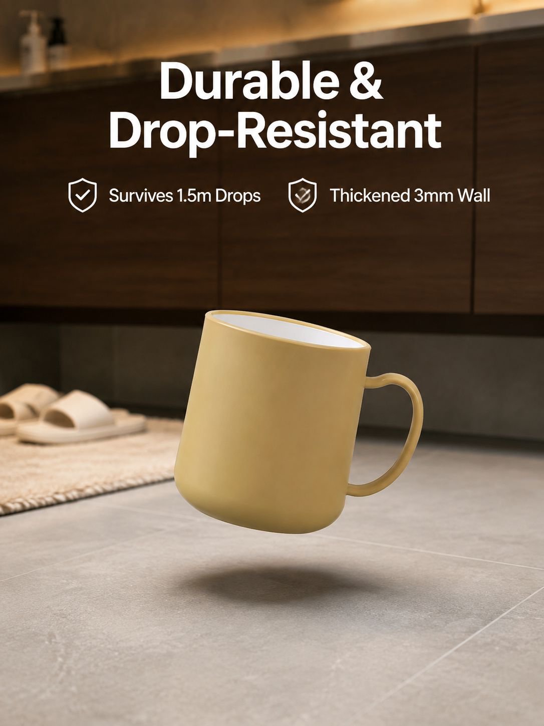 Thick, simple and fashionable mouthwash cup