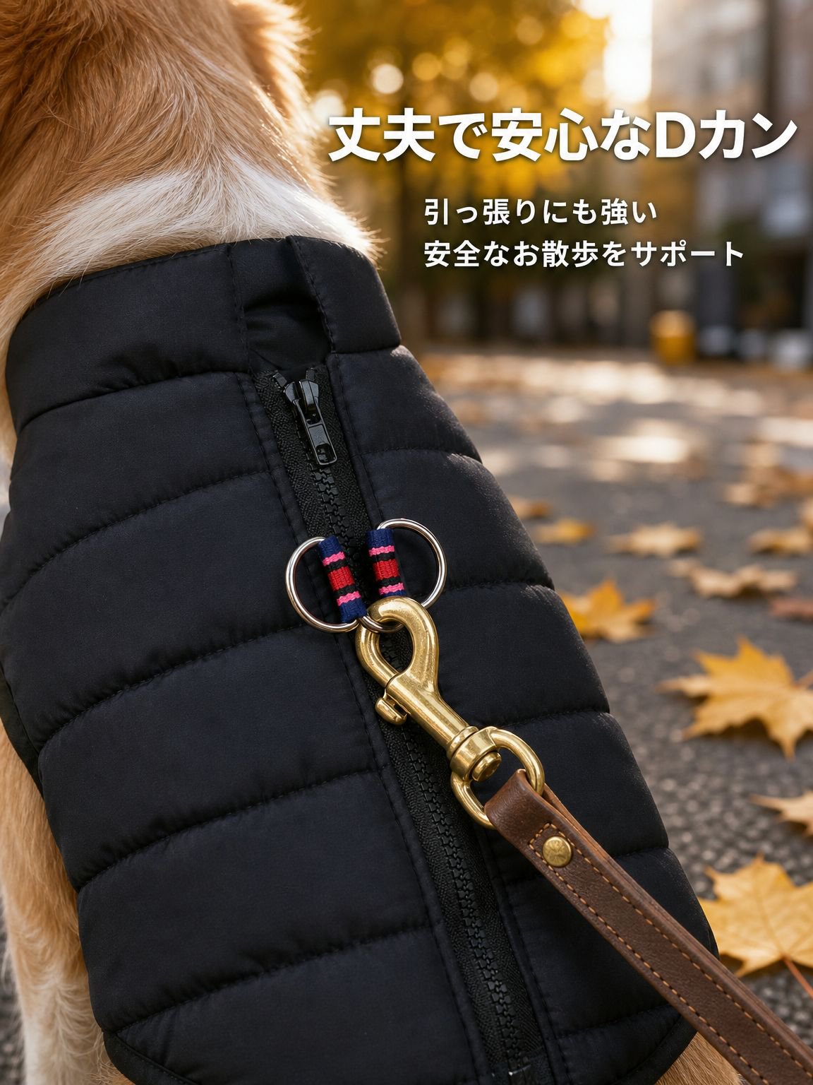 犬用あったかジップアップベスト
