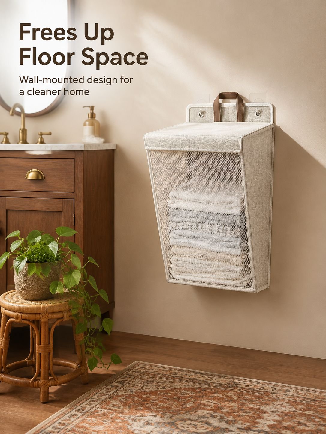 Home Cotton Linen Organizer Basket