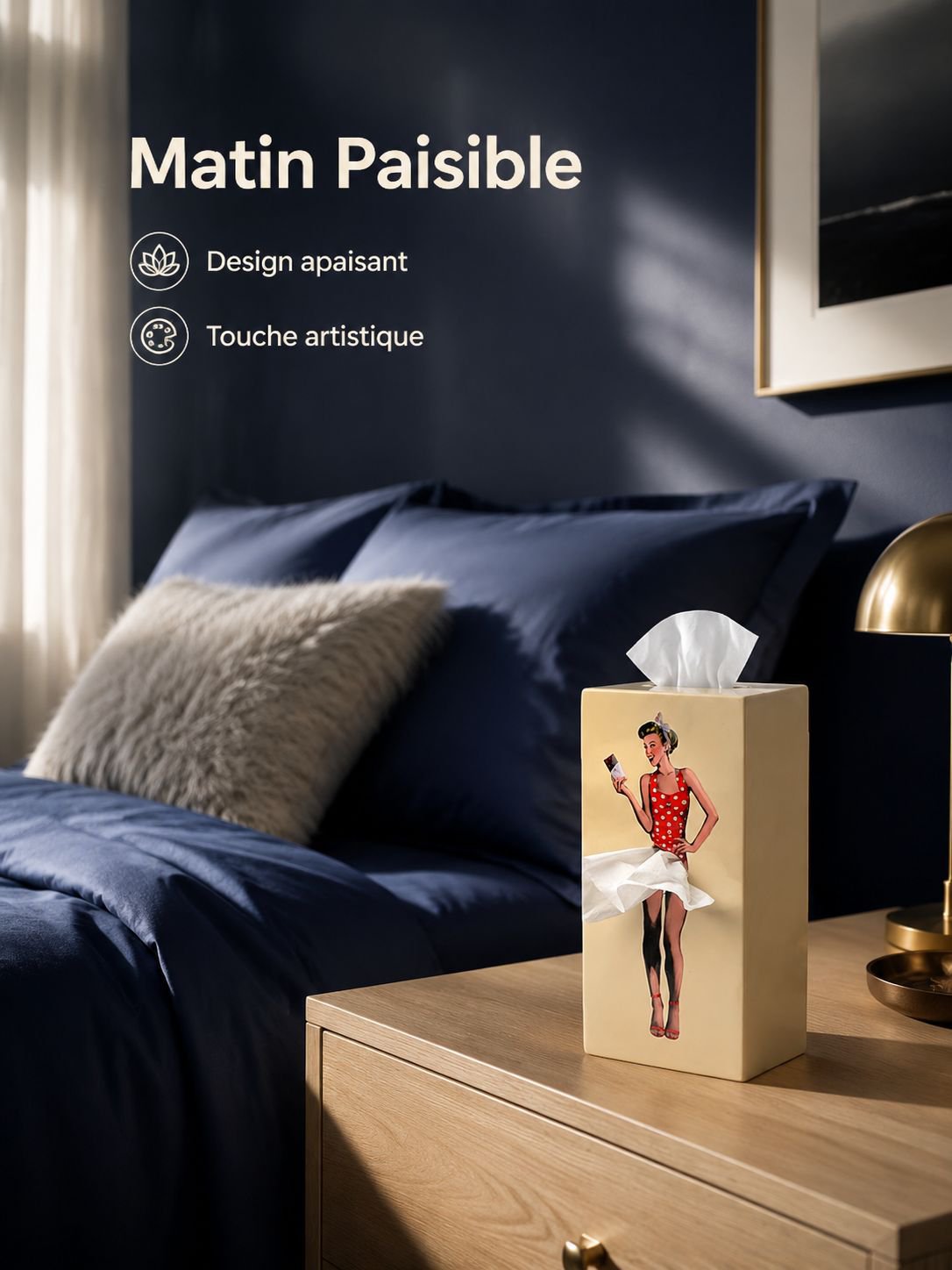 Boîte à mouchoirs jupe volante fille mignonne