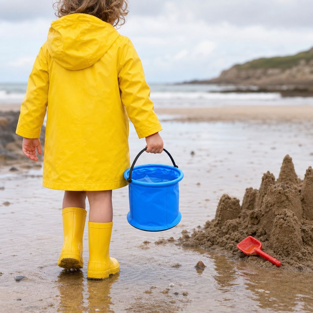 Collapsible camping water container