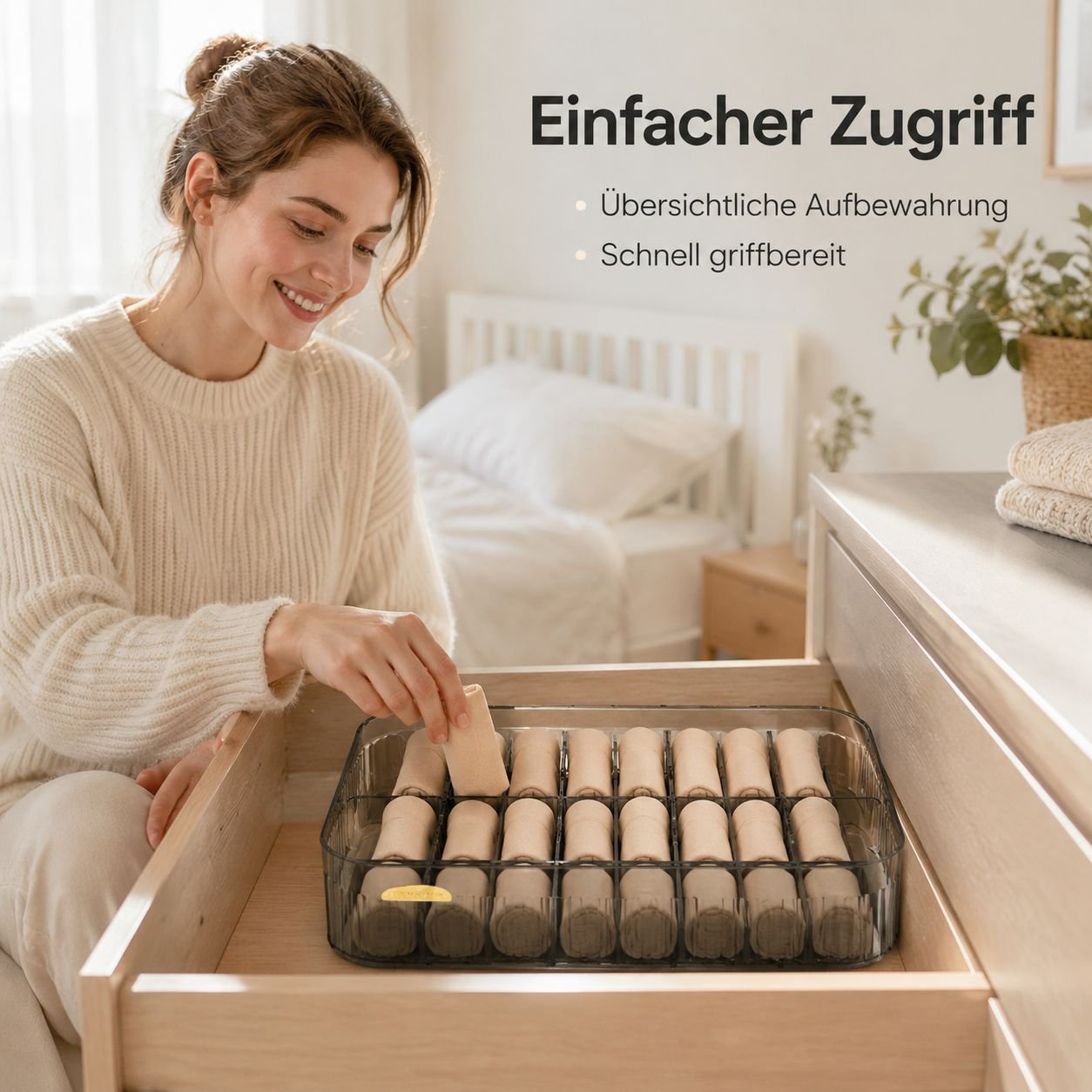 Unterwäsche- und Socken-Organizer Aufbewahrungsbox