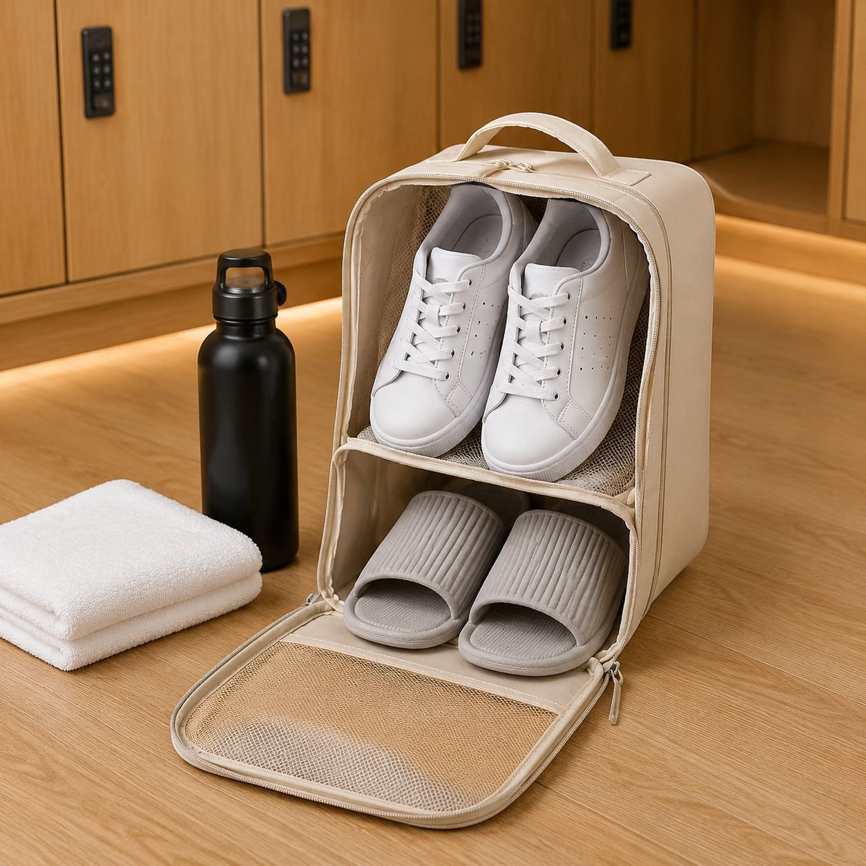 Portable Large Shoe Organizer Bag for Travel, Fits Suitcase