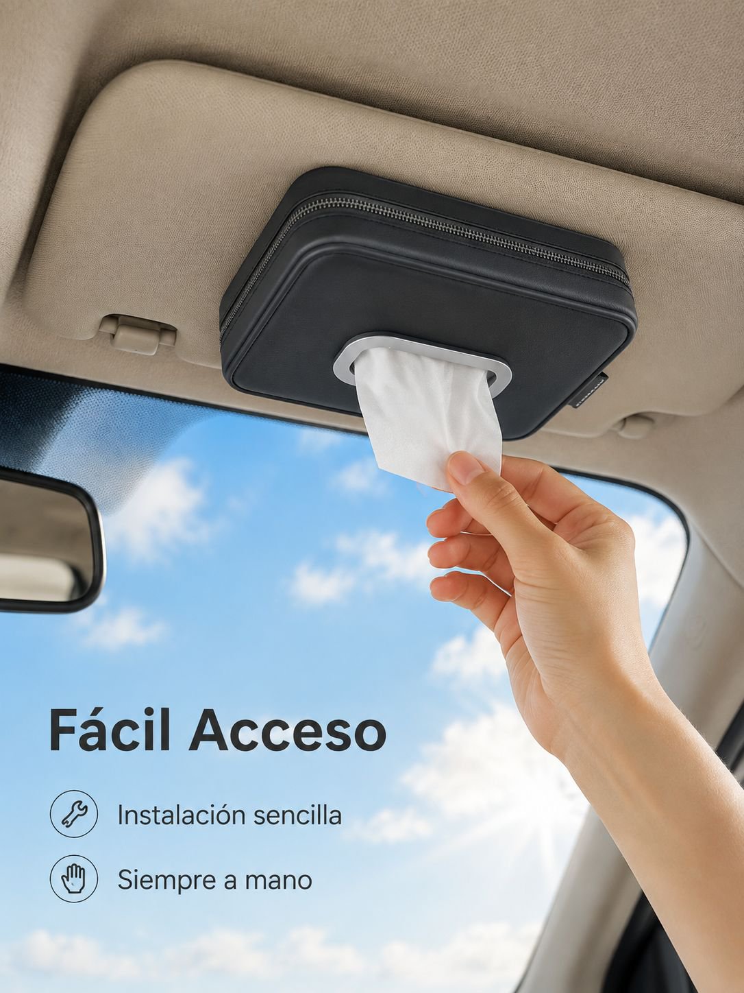 Caja de pañuelos para automóvil Caja de pañuelos para automóvil Caja de pañuelos para automóvil La c
