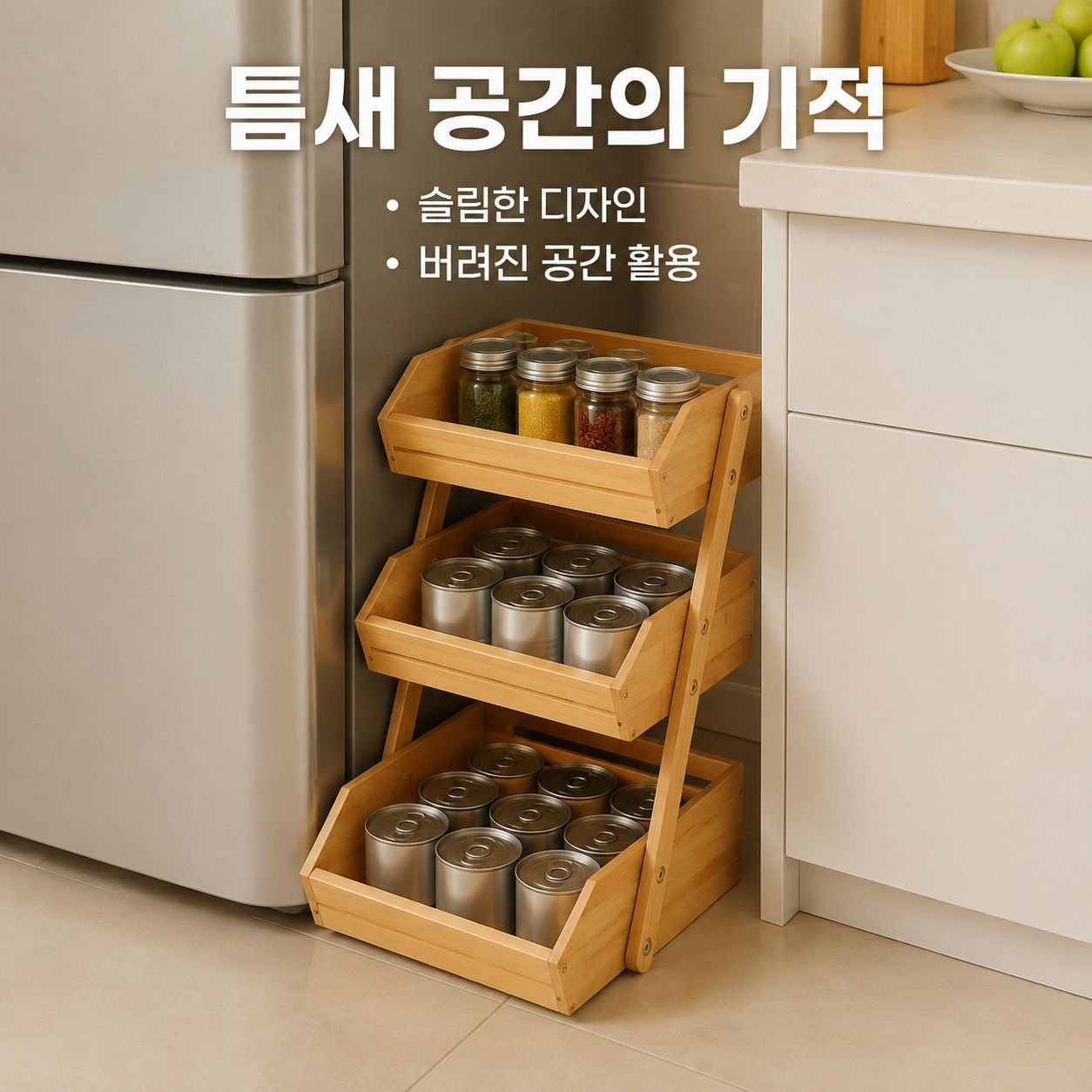 가정용 간식 정리 선반