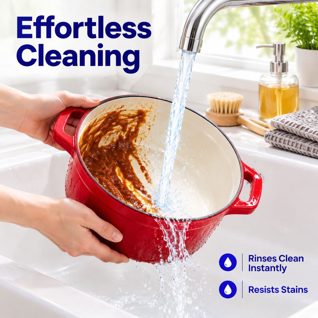 Durable Enamel Coated Pan