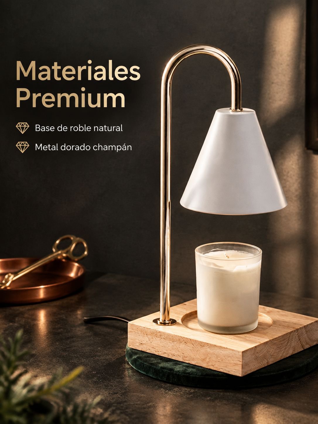 Lámpara de vela aromática
