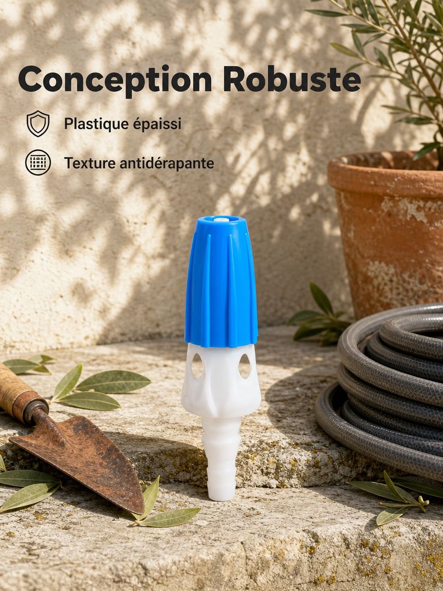 Pistolet d'arrosage multifonction réglable pour jardinage
