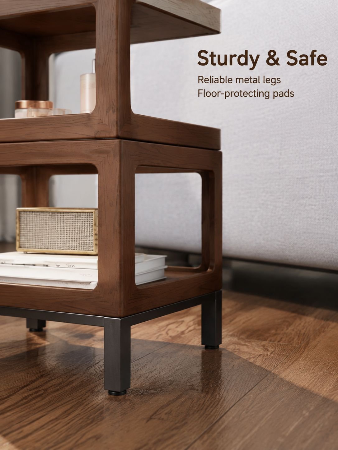 Contemporary small coffee table with premium modern aesthetic