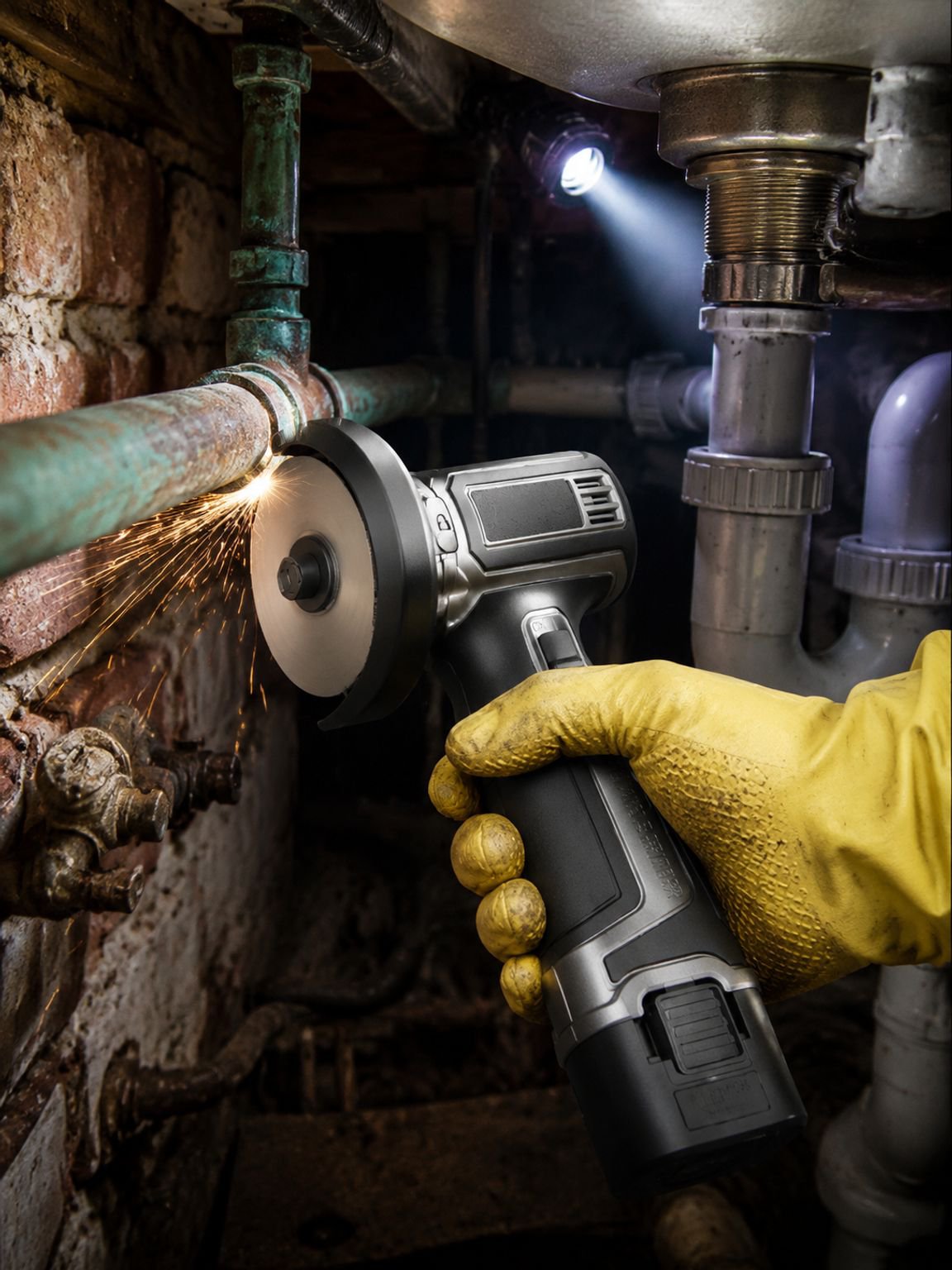 Heavy-duty German angle grinder for professional use