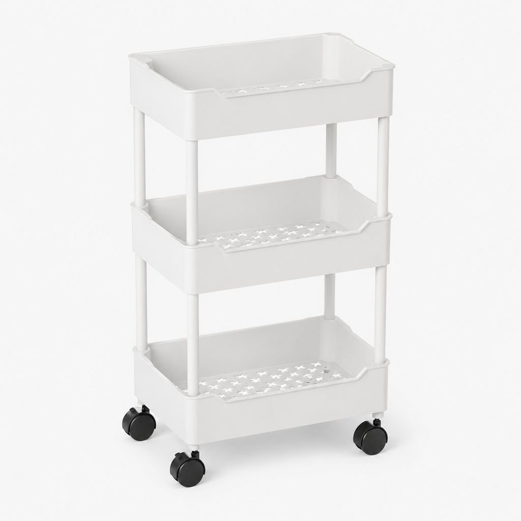 Carrito de almacenamiento de varios niveles para baño