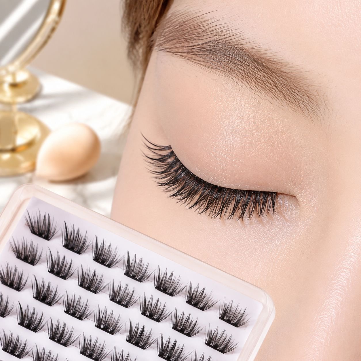 Beginner's Age-Defying No-Removal Long-Lasting Natural False Eyelashes